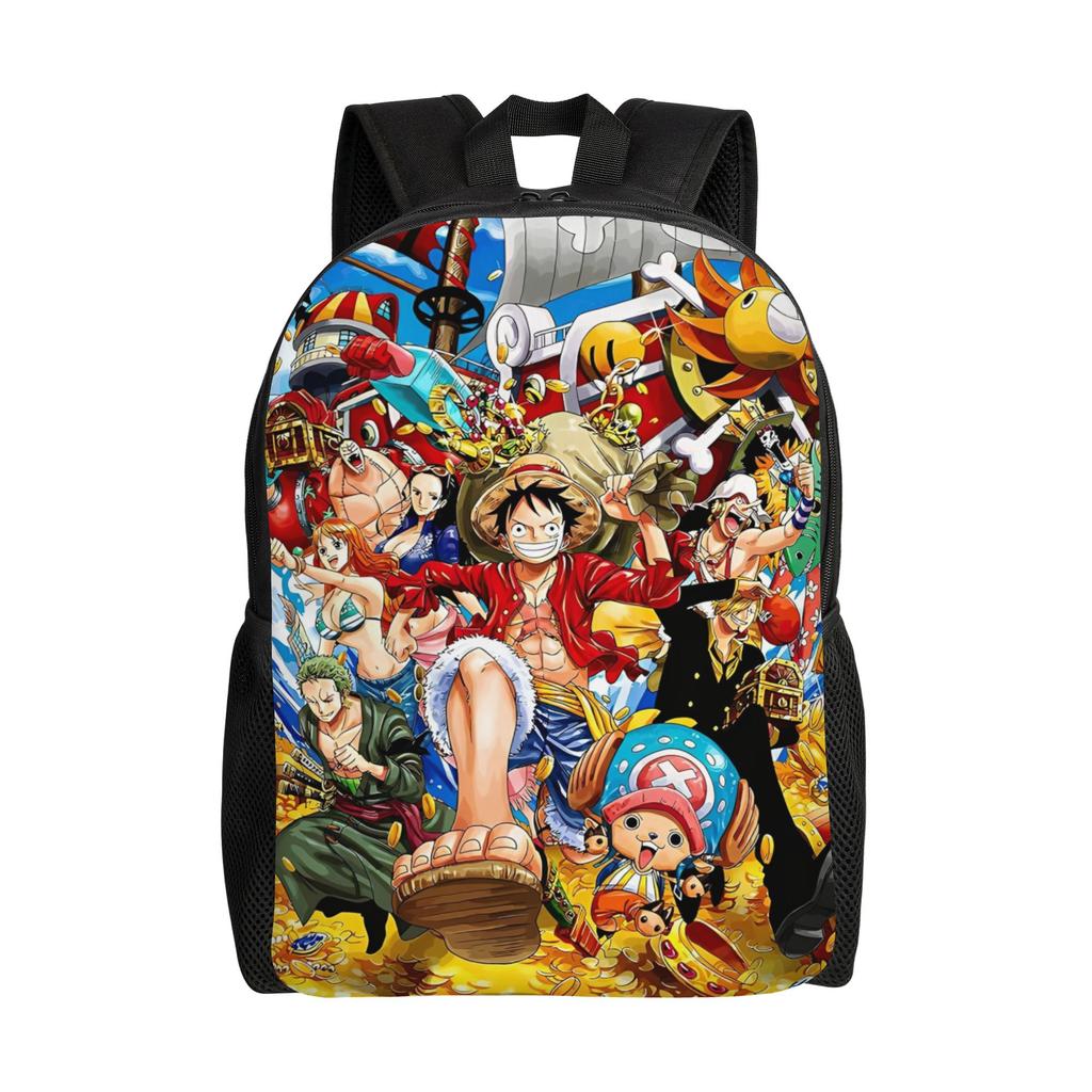 Zaino Moda Anime One Piece per Outdoor, Scuola Superiore, Escursionismo, Viaggio, Daypack per Uomini, Donne, Borsa a Spalla per College