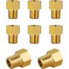 MuHize Raccordo a T per Tubo Freno 4 Pezzi - Tubo da 3/16" x 3/8"-24 UNF | Connettore a T in Ottone SAE/DOT per Sistemi a Doppio Svaso | Raccordo a 3 Vie a Prova di Perdita per