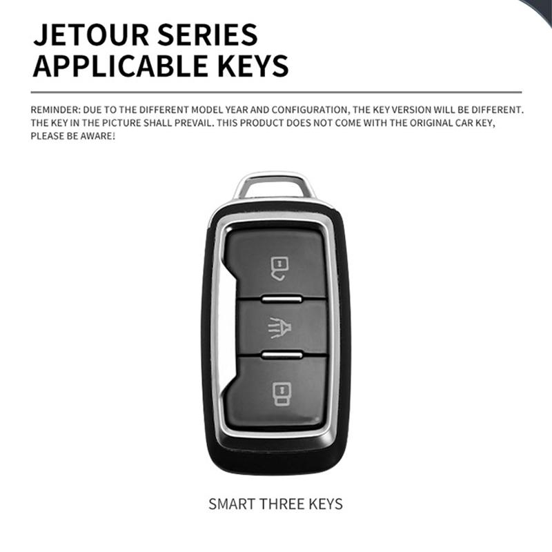 Zinc Alloy Leather Car Key Cover Chery Jietu X70 X70S X70M X90 Cowin X3 X5 K60 Key Fob Car Key Case Protective Cover