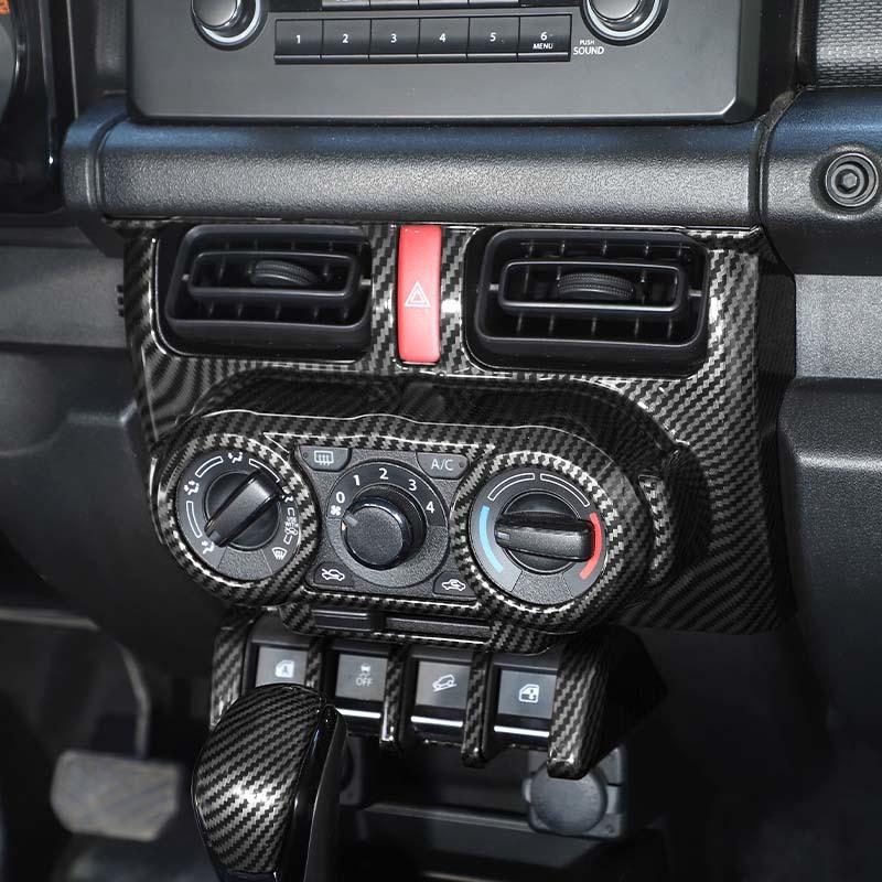  ABS Car Gear Shift Decoration Air Conditioning Control Panel Window Lifting Switch Stickers for Suzuki Jimny 2019 Up Interior Accessories