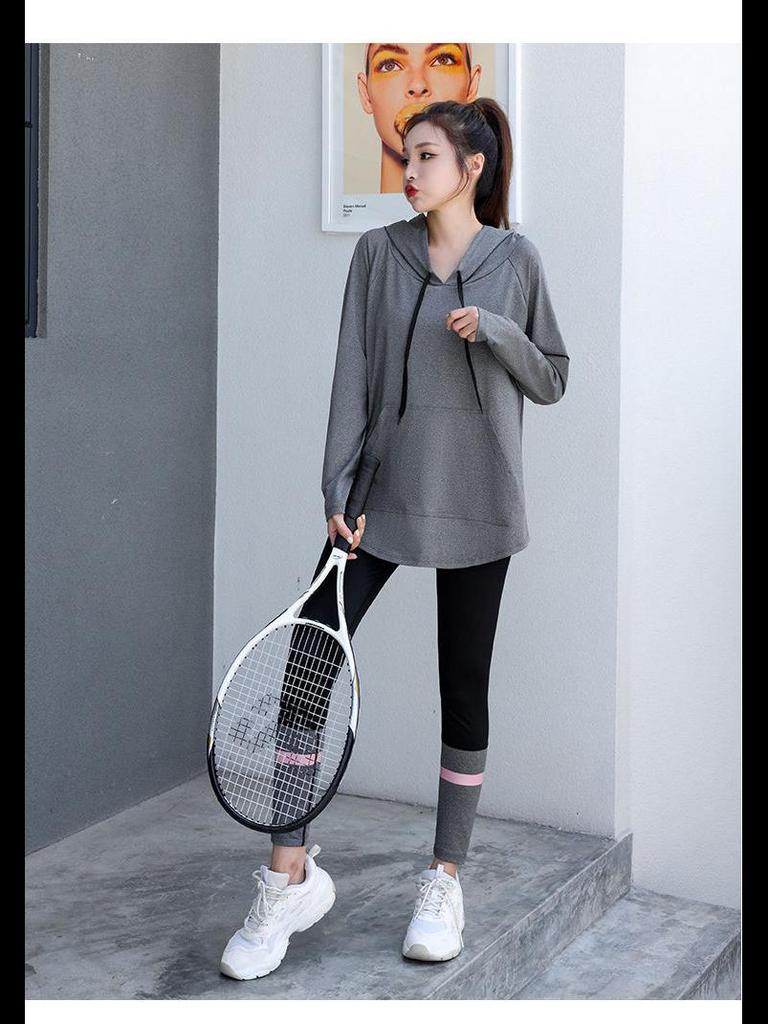 High-End Women's Yoga & Pilates Sportswear - 2024 Autumn Two-Piece Suit