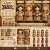 Craft Kit with Instructions Patchwork Girl DIY Kit, 3D Doll Sewing Set Pre-Cut for Teens Fabric Thread Needles, Cute Home Decor Handmade Gift