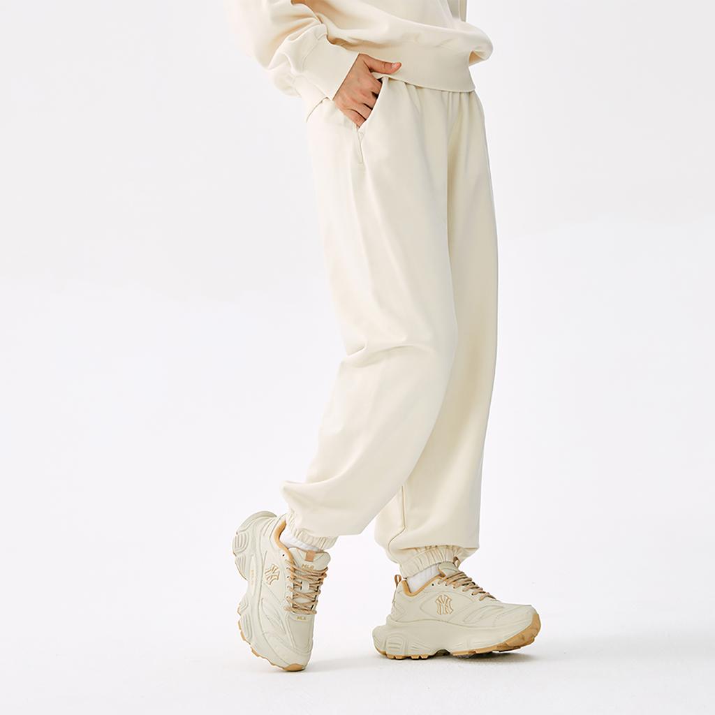 New MLB Boston Red Sox Basic Collection 25FW Knitted Sweatpants Unisex Standard Ivory 3APTB1454-43CRS