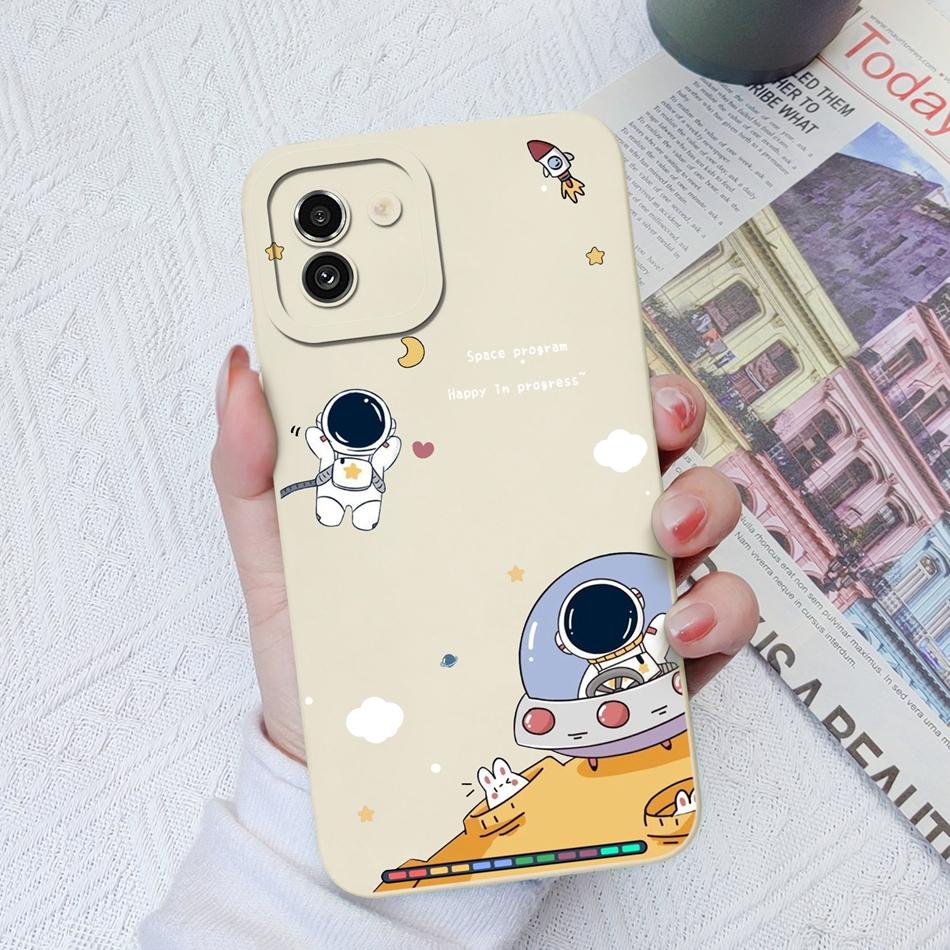 Case For Samsung A03 Core A03S Painted Soft Liquid Silicone Fashion Back Cover For Samsung Galaxy A 03 A03Core A03 S Funda Coque