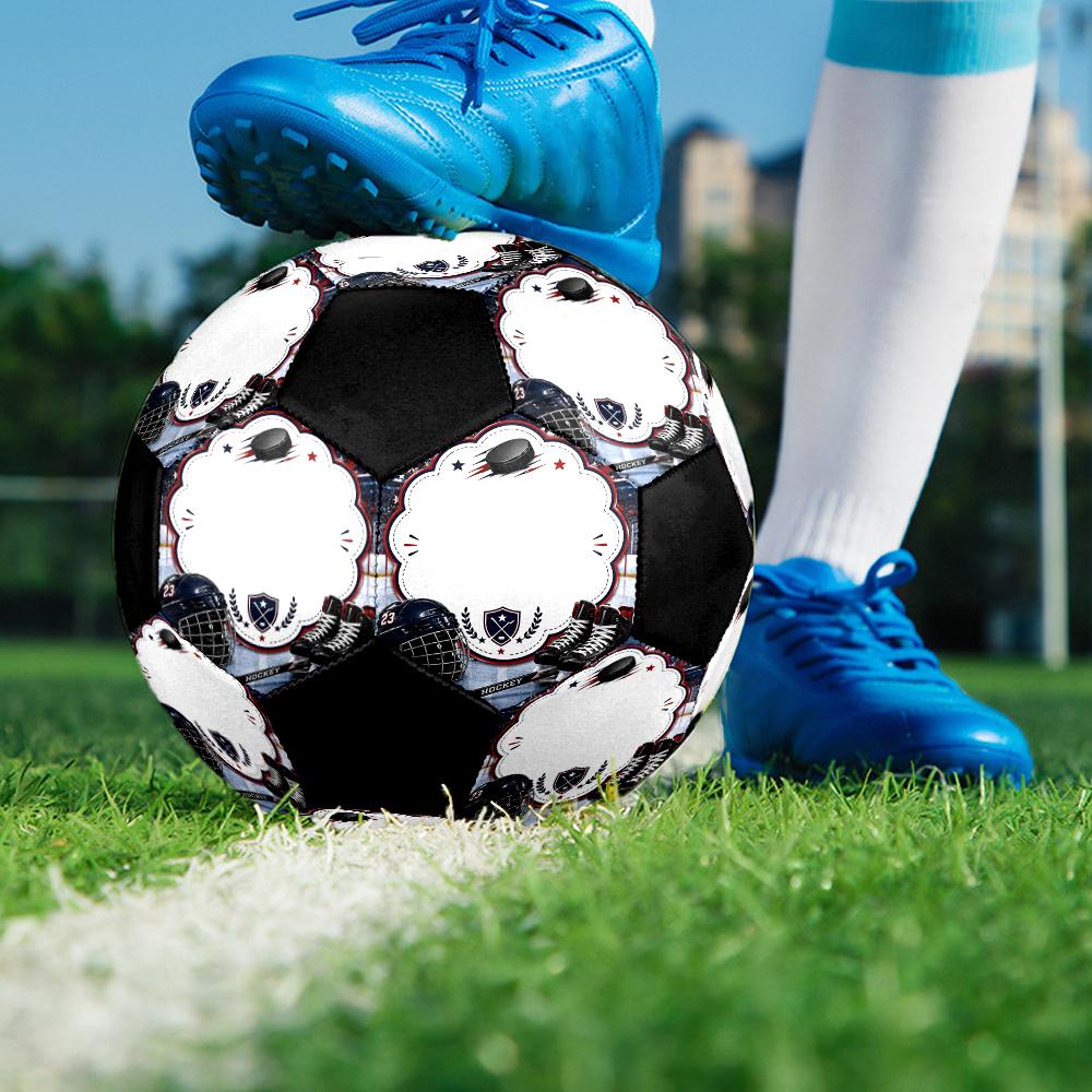 ice hockey Theme Size 5 Soccer Ball, Suitable for Both Indoor and Outdoor Matches, a Gift Suitable for Everyone.