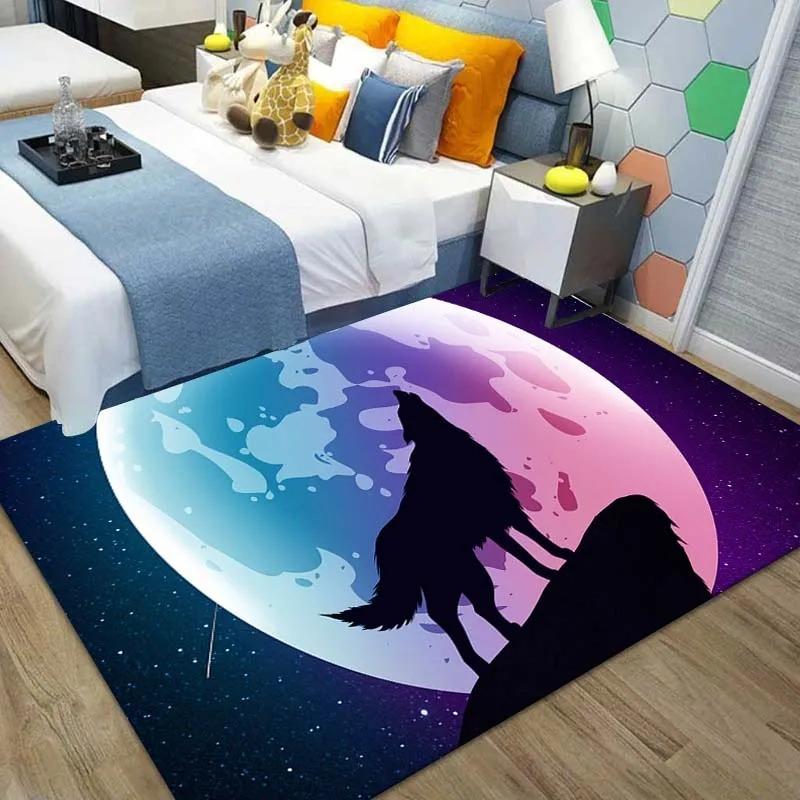 Wild Animal Wolf Floor Mat Door Front Decoration Home Living Room Floor Mat