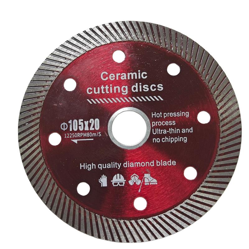 1 Set Ceramic Marble Polishing Dry Wet Glass Cutting Disc 105mm 4 Inch Red Super Thin Diamond Cutting Disc