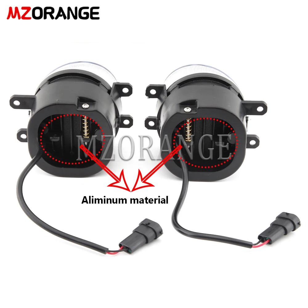 Pair LED Fog Lights for Toyota RAV4 RAV 4 2009-2012 Car Headlights Foglights Wiring Harness Grilles Switch Accessories