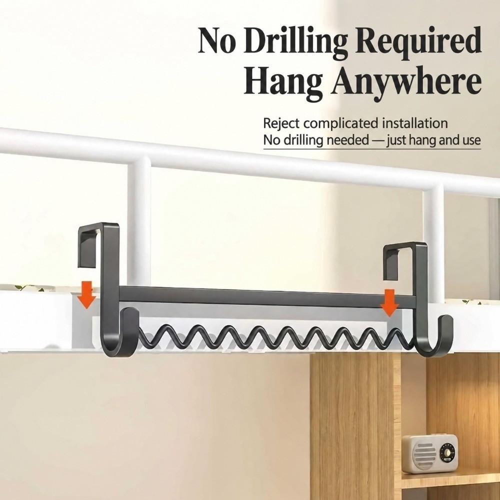 Carbon Steel Bunk Bed Hanging Hook Wave Shape Over Bed Rail Hanger Dorm Storage Hook  Dorm Storage