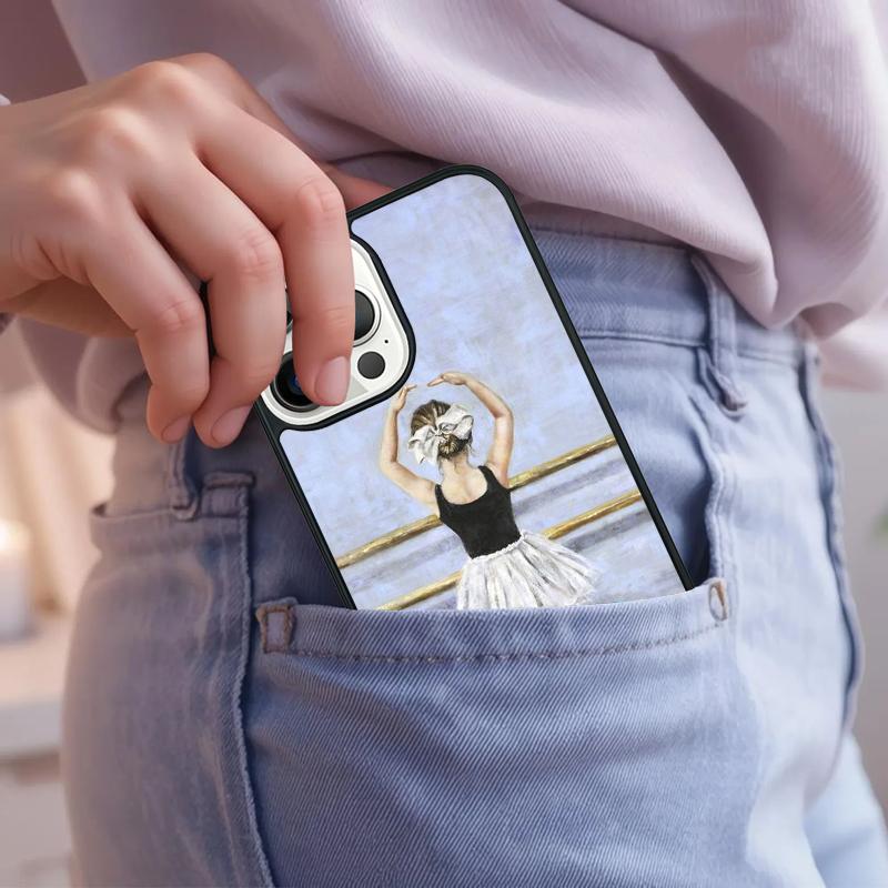 Ballet Dance Girl Ballerina Art Phone Case For iPhone 17 Air 15 16e 14 13 Pro Max Coque 12 11 Pro Max PLUS cover