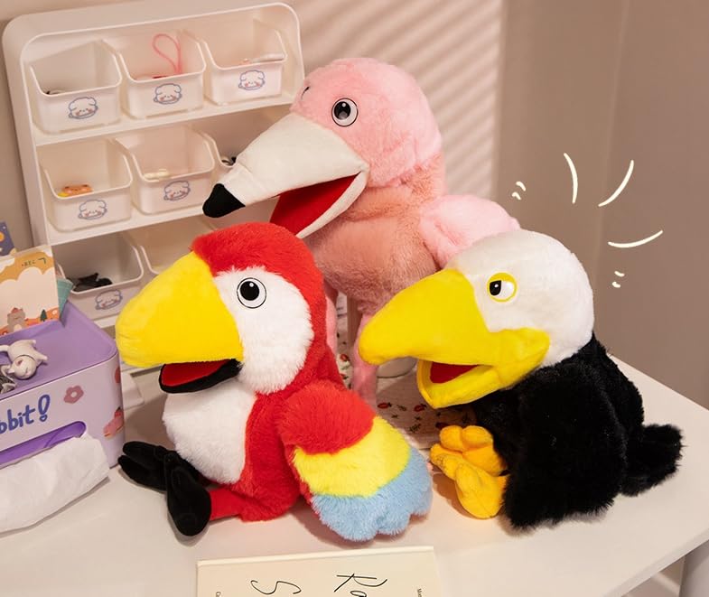 Muppet Puppet with Moving Mouth, Bird, Character, Puppet Show, Solo Play, Flying, Pretend Play, Theatrical Performance, Eagle, Storytelling,