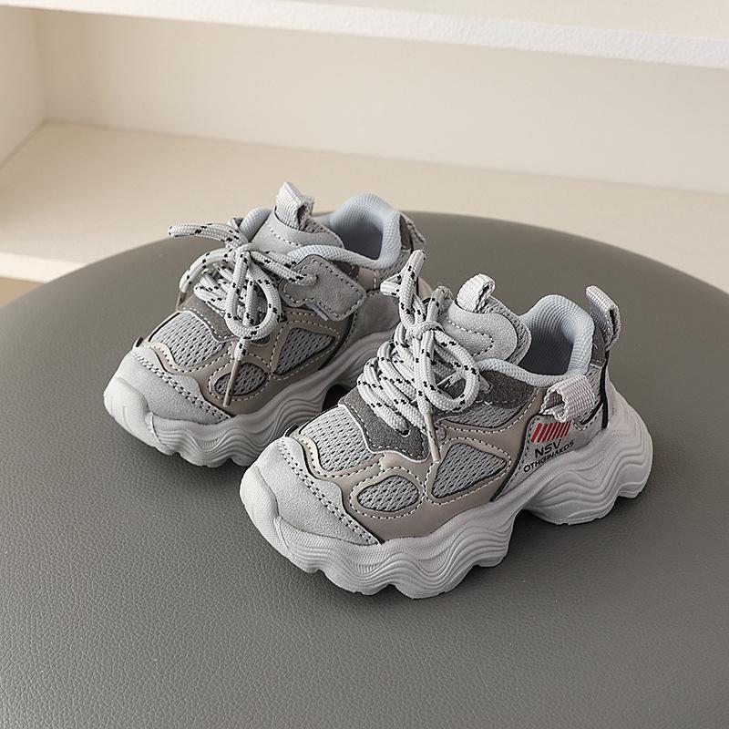 Girls' sports shoes, new spring and autumn models, children's mesh fashion versatile dad shoes, boys' soft-soled running shoes