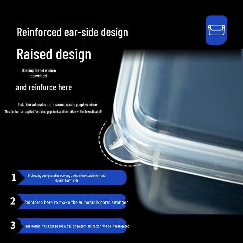 Shangbang 11L Flachdeckel Luftdichter Lebensmittelaufbewahrungsbehälter