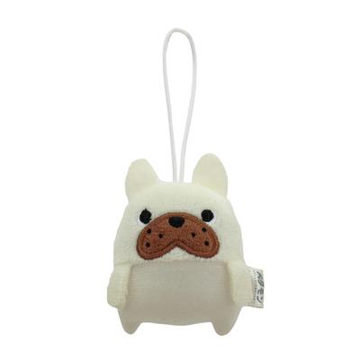 Morisaka Global Petamon Mascot Bulldog Cream, 5.5 X 2.5 X 6.5 Cm, Animal, Bulldog, Dog, Strap, Charm, Cute Plush Toy, Perfect for Going Out, Taking