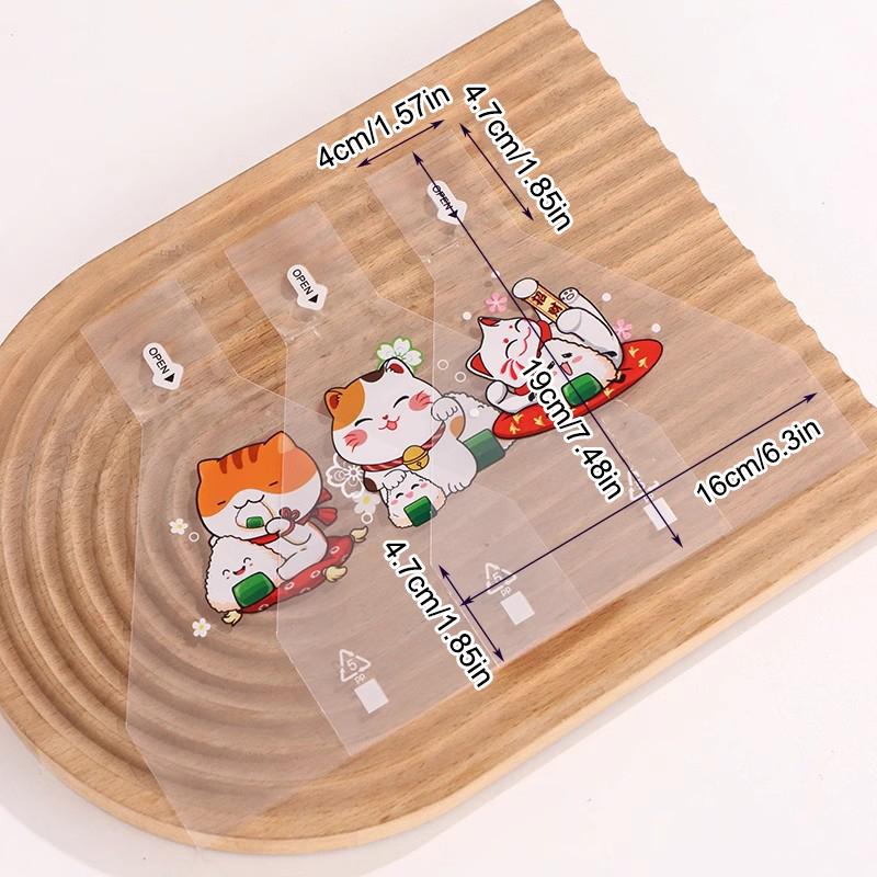 50/100Pcs Japenese Triangle Rice Ball Disposable Packaging Bag Nori Onigiri Sushi Bag Sushi Making Mold Bento Accessories