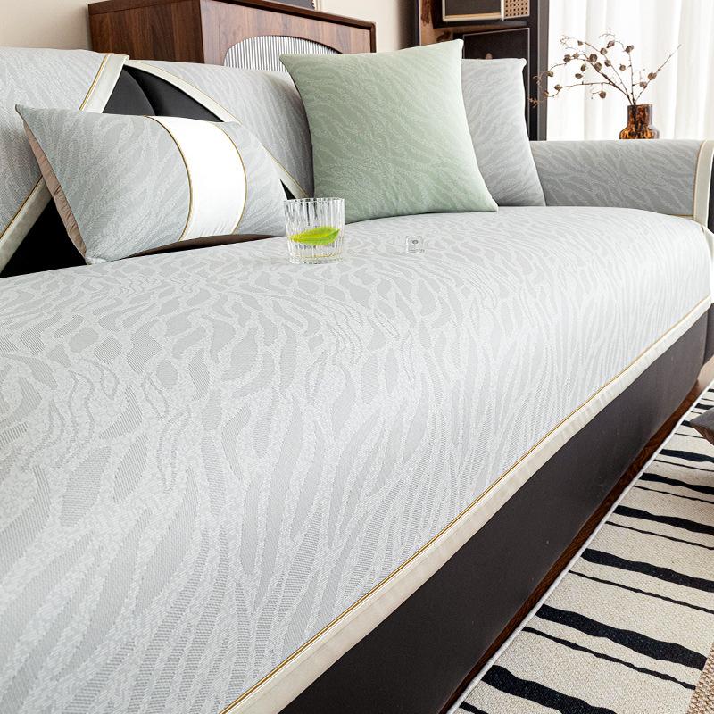 

Summer New Sofa Cushion Cool Feeling Ice Silk Sofa Cover Cool Cushion Light Luxury High Sense Non-Slip Mat Seat Cushion 70*70cm
