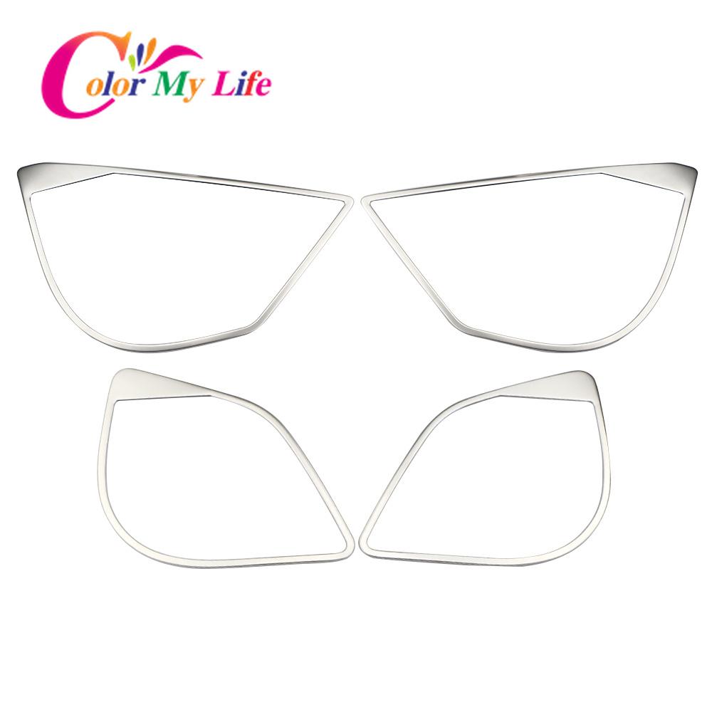 Color My Life Car Inner Door Audio Circle Trim for Toyota C-HR CHR 2016-2022 Stainless Steel Speaker Loudspeaker Frame