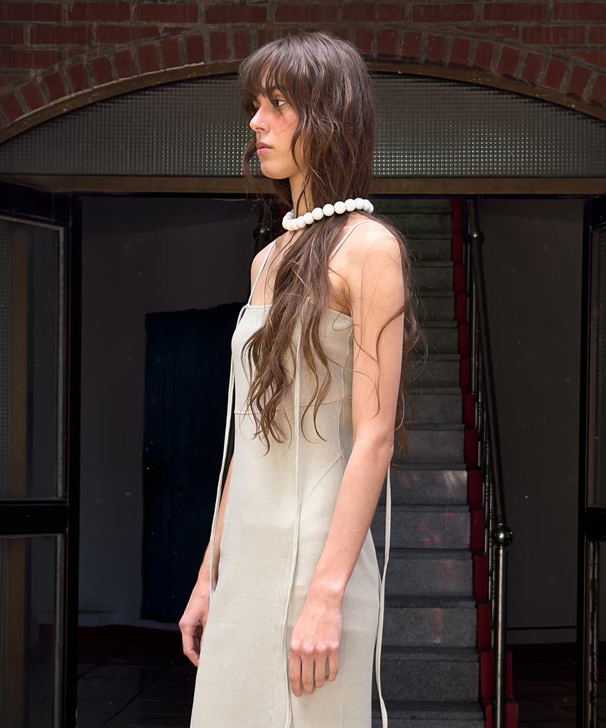 Daiaegeuneol Two Way Long Dress (Beige)
