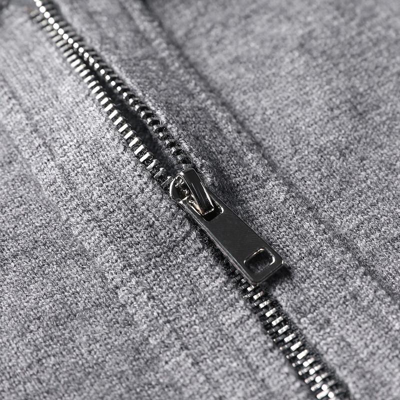 JOW Men's Zipper Lapel Pullover Sweater