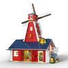 1810PCS Windmill Farm Building Blocks Toys With Light Blades Able Rotate Desktop Ornament Assembly Bricks Model Birthday Gifts