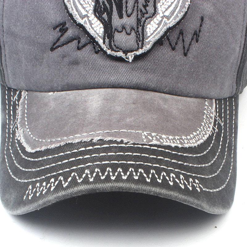 New Washed Cotton Baseball Cap For Men Embroidery Vintage Bull Women Snapback Caps Hats For Men Casquette Sport Hombre Cap