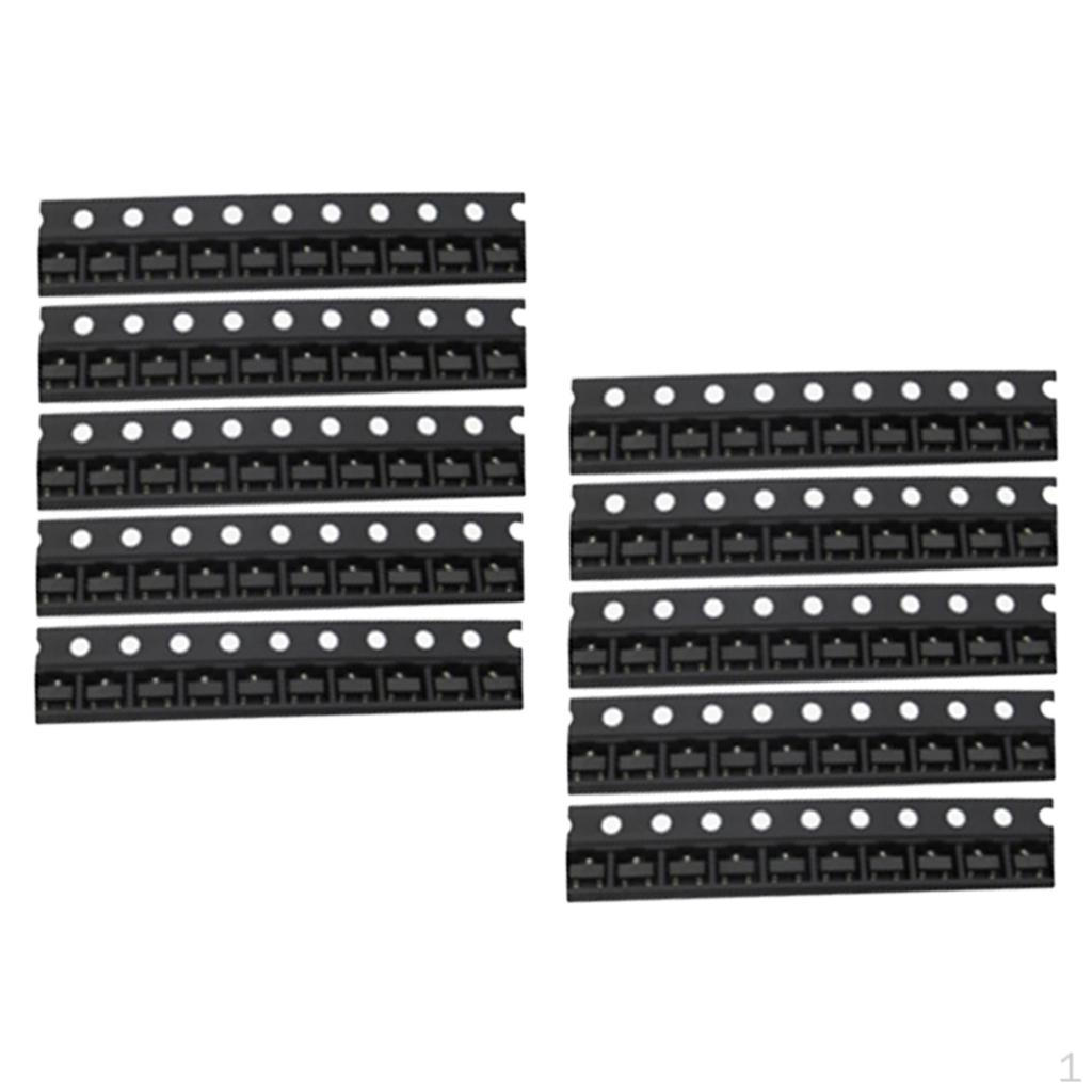 

100Pcs 2N3904 10Ma NPN Transistor SMD SOT23 MMBT3904（1AM）