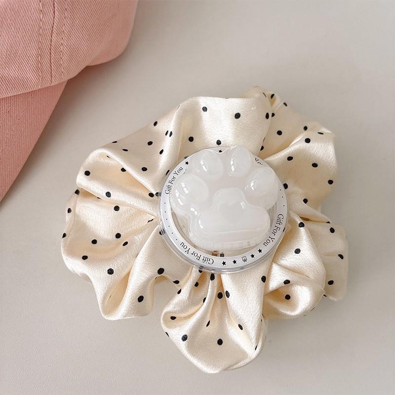 Solid Color 3D Cat Paw Phone Airbag Holder Retractable Magnetic Adhesive Back Sticker Desktop Stand Watching Dramas Creative Finger Ring Grip