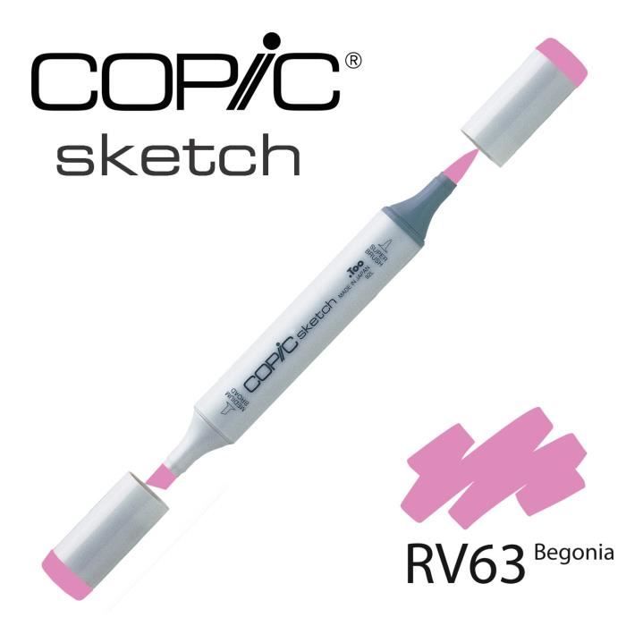 Marqueur - COPIC - Sketch RV63 Begonia Rose - Opaque - 1 pièce