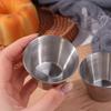 12PCS/SET Small Size Dipping Sauce Cup 304 Stainless Steel Seasoning Dish  Western Cuisine