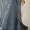 Vest for Women Denim Sleeveless Oversize Loose Versatile Casual Sleeveless Coat Vest Top