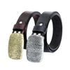 Snakeskin Cowhide Belt Accessories Black Coffee Two-Color Belt Fashion Belt
