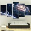 Peinture Modulaire Planète Espace Extérieur Imprimée, Image HD, Art Mural Décoratif Moderne pour Chambre à Coucher, Salon, Décoration Intérieure Affiche, 5 Pièces