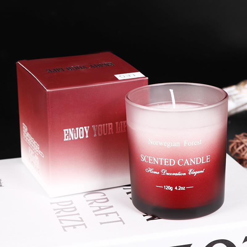 Gradient Glass Colorful Photosensitive LED Electronic Candle Christmas Atmosphere Decoration Props Real Candle Ornaments
