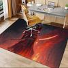 "Samurai Warrior with Sword Fantasy Art Print"Office Mat Perfect for Home Decor Office Desk Chair Rugs Chair Carpet for Office Polyester Cha