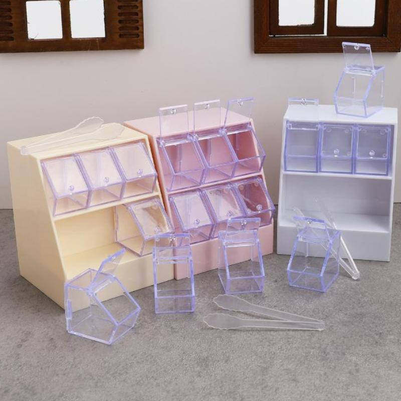 1/12 Dollhouse Simulation Candy Display Rack Drawer Cabinet Model Dollhouse Furniture Decoration Mini Supermarket Scene Ornament