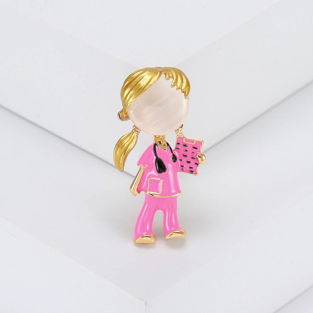 

Эмалевая брошь стетоскоп доктор медсестра значки банкет вечеринка рюкзак подарки ювелирные изделия аксессуары