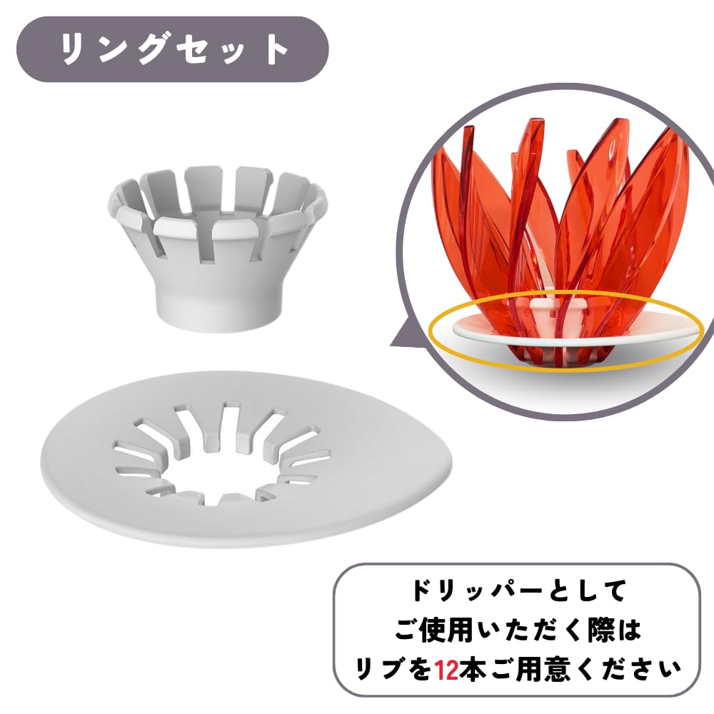 HARIO Dripper SUIREN Ring Set White for Cups Coffee Hand Drip Base Spiral Rib 1-4 VDSU-RST-W