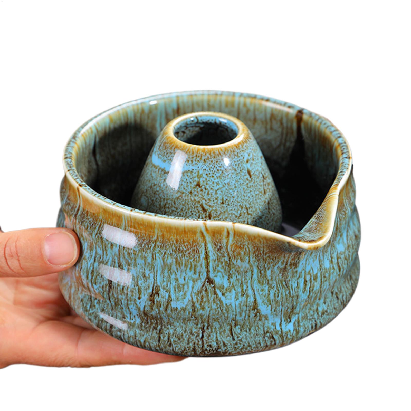 

Matcha Bowl With Spout Japanese Matcha Bowl Ceramic Traditional Kiln Change Tea Making Tableware For Kitchen Decor Halloween China Mainland
