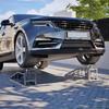 2 Pieces Car Drive-On Ramp Height-Adjustable Ramp Jack, Loading Ramp Set Lifting Platform (Grey)