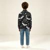 Kids' Knit Sweatshirt with Halloween Print for Fall Festival