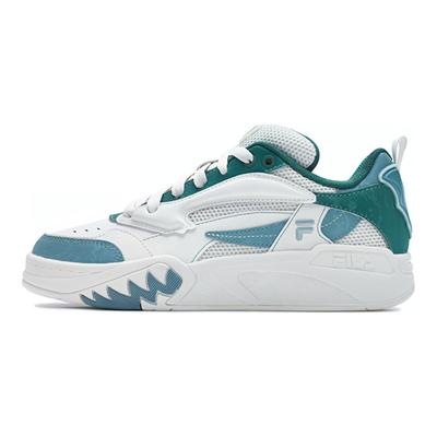 Fusion Desperado Baixo Confortável Versátil Retro Tênis de Basquete Feminino Branco Verde T12W413211FIA
