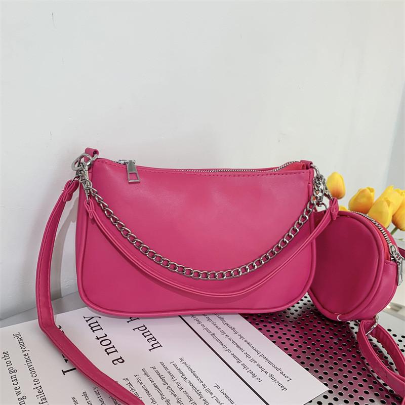 2023 Summer New Fashion Simple Shoulder Bag Street Trendy Retro Handbag Casual Commuter Armpit Bag