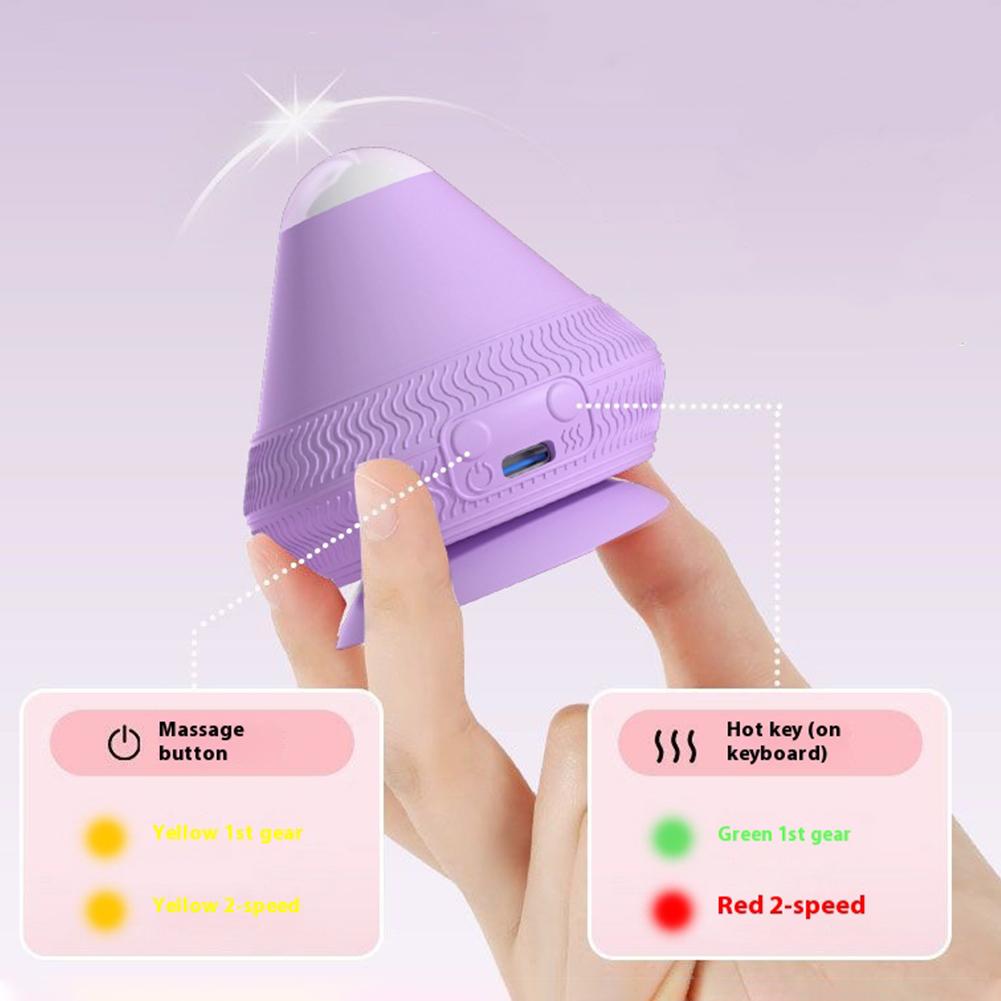 Massage Ball with Heat with Suction Cup Electric Vibrating Massage Ball Rechargeable Myofascial Release Tool for Neck Waist Back