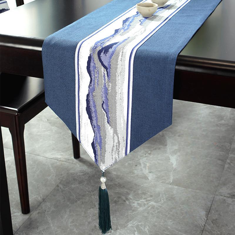 Chinese Style Table Runner Solid Linen Cotton Table Cover Waterproof Table Track Wedding Table Decoration Tablecloth for Table