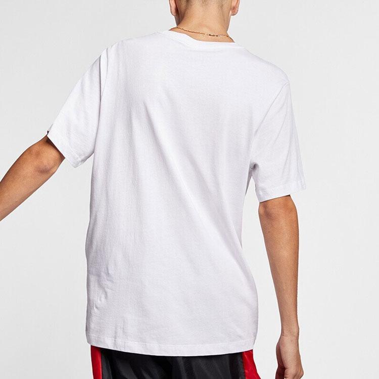Nike American Vintage Classic Logo Print Round Neck Short Sleeve T-Shirt Men Tops White AR5005-100