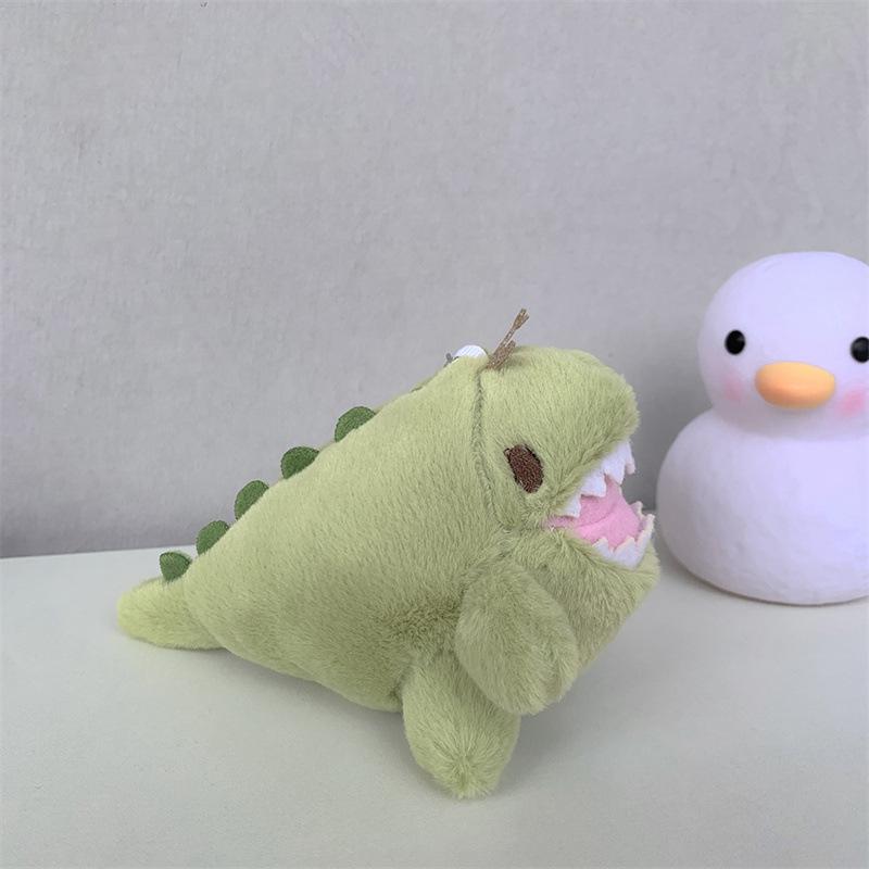 Cartoon Kawaii Chubby Dinosaur Plush Doll Keychain Pendant Creative Ins Small Fresh Dinosaur Backpack Pendant Kids Gifts