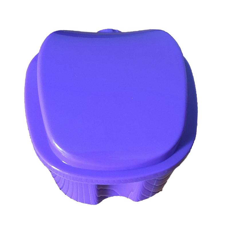 Portable Plastic Cases Denture Box Oral Cavity Cleaning Denture Storage Case Mini Tooth Clean Sanitary Drainable Storage Box