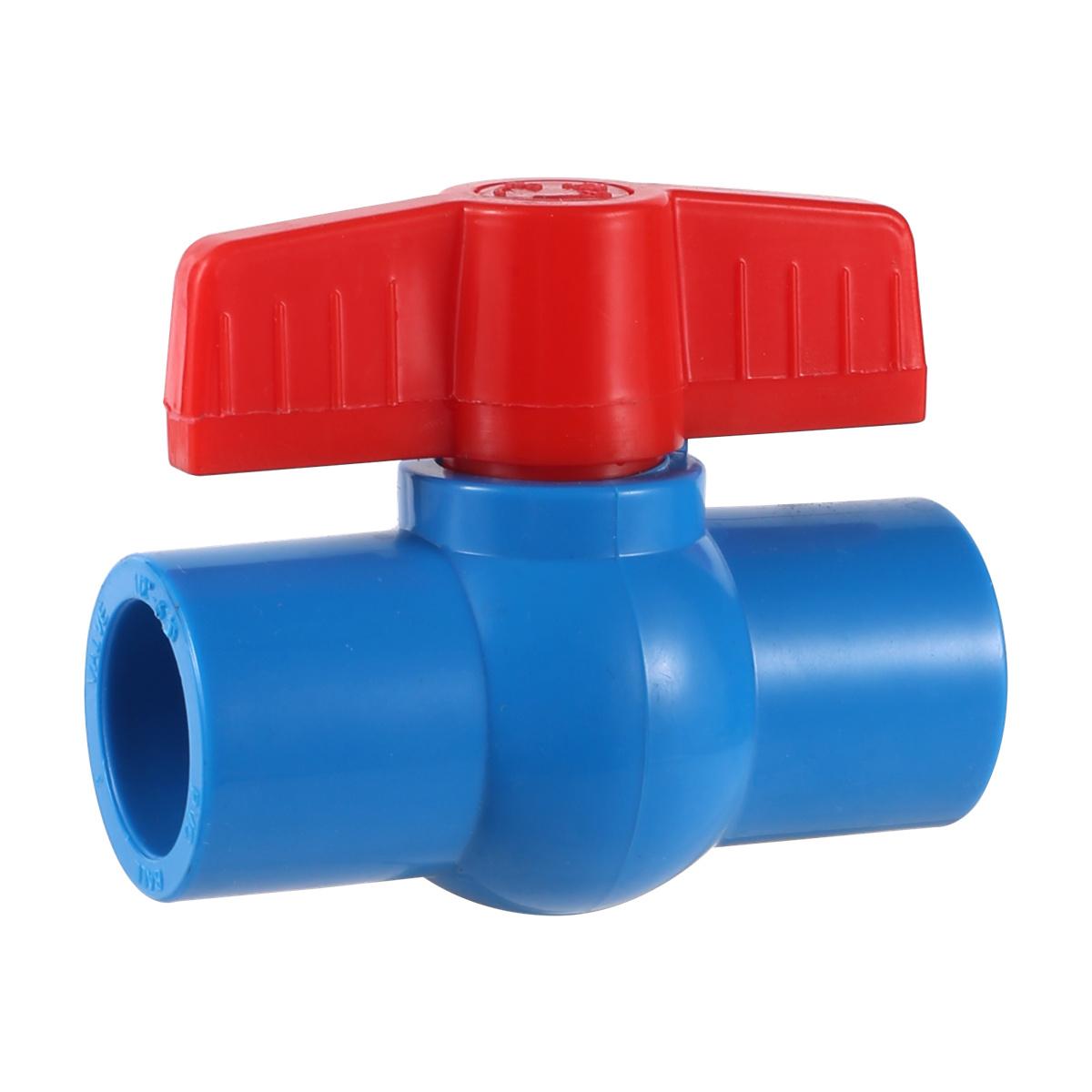 

5Pcs PVC Ball Valves Inner Diameter 20/25/32/40mm Garden Irrigation Waterstop Switch es Aquarium Drainage Valves White/Blue/Grey (Blue,ID 20mm)