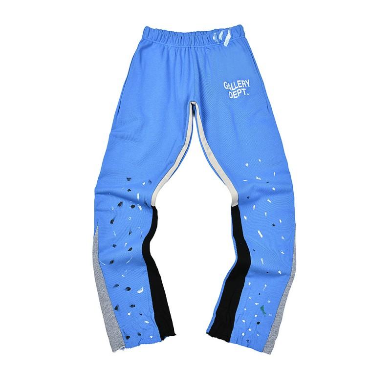 Dipartimento Galleria. Pantaloni a zampa Patchwork in Denim Unisex Jeans Casual Streetwear