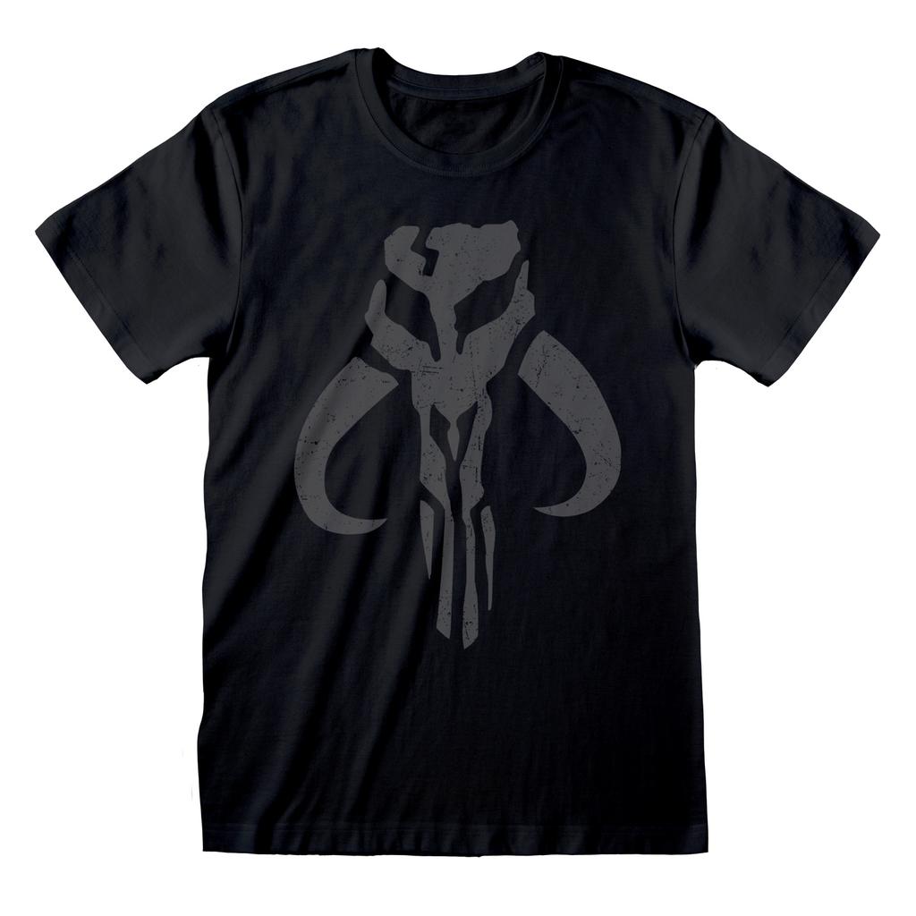 Star Wars: The Mandalorian Unisex Adult Distressed T-Shirt